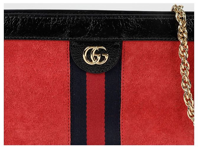 Gucci Borsa a tracolla Ophidia Chain Small Nero - vista 2