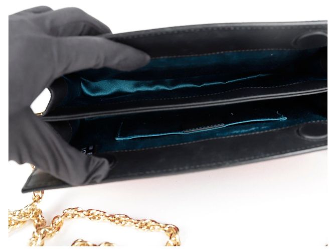 Gucci Borsa a tracolla Ophidia Chain Small Nero - vista 7