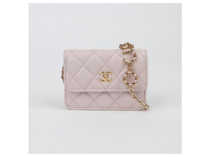 Chanel Bolso bandolera Miss Coco Mini Chain de piel Caviar Púrpura - vista 2