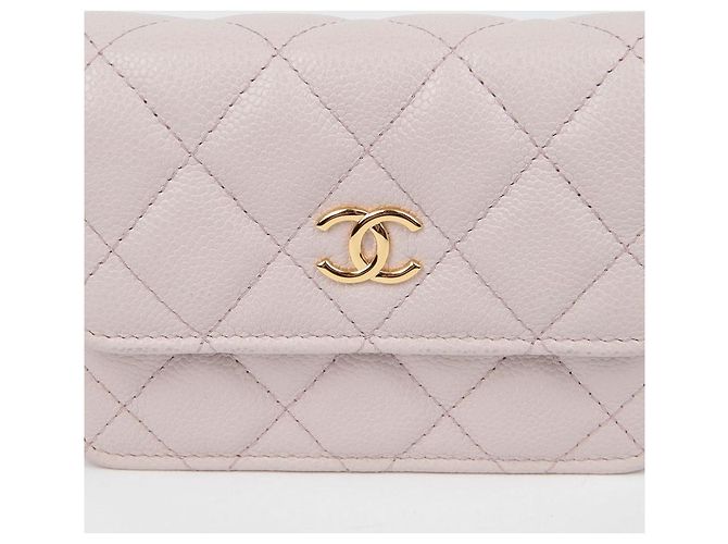 Chanel Bolso bandolera Miss Coco Mini Chain de piel Caviar Púrpura - vista 3