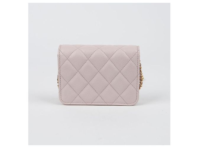 Chanel Bolso bandolera Miss Coco Mini Chain de piel Caviar Púrpura - vista 4