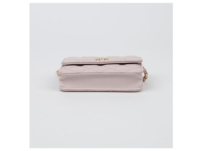 Chanel Bolso bandolera Miss Coco Mini Chain de piel Caviar Púrpura - vista 6