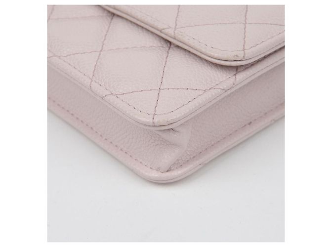 Chanel Bolso bandolera Miss Coco Mini Chain de piel Caviar Púrpura - vista 8