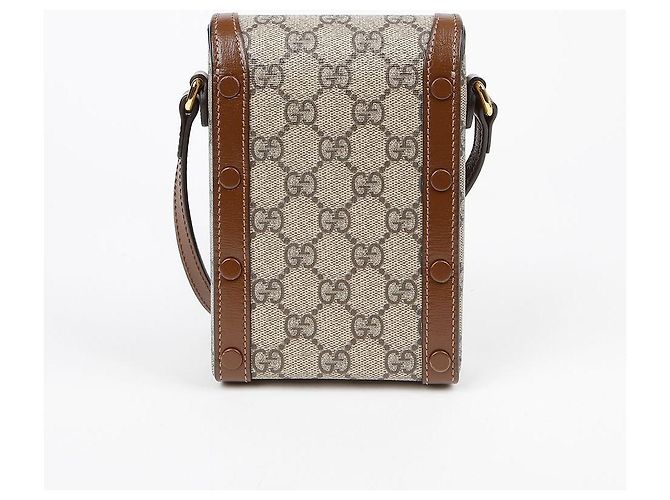 Gucci Borsa a tracolla mini Horsebit Marrone - vista 3