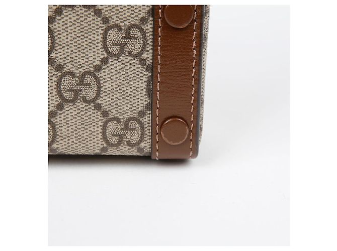 Gucci Borsa a tracolla mini Horsebit Marrone - vista 5