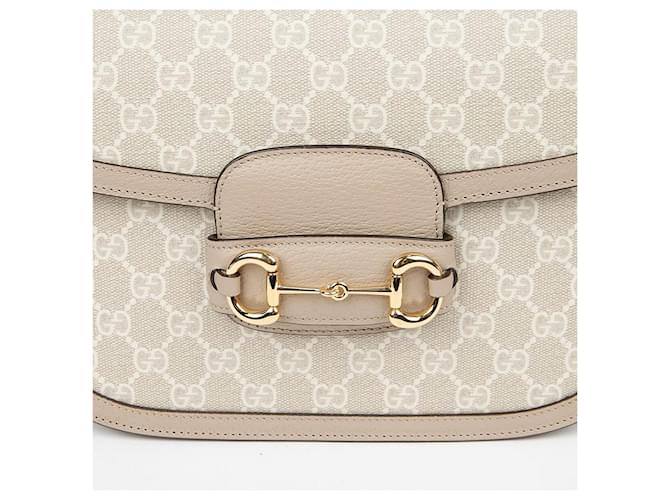 Gucci Borsa a tracolla Medium Horsebit Marrone - vista 3