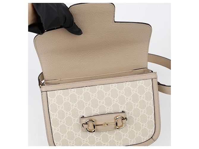 Gucci Borsa a tracolla Medium Horsebit Marrone - vista 8