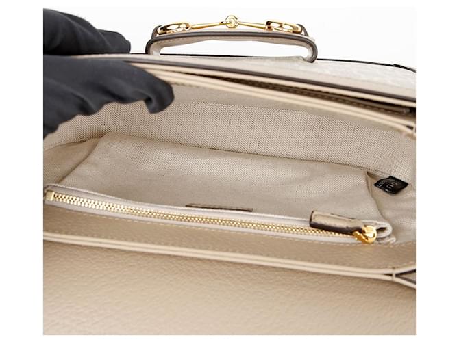Gucci Borsa a tracolla Medium Horsebit Marrone - vista 9
