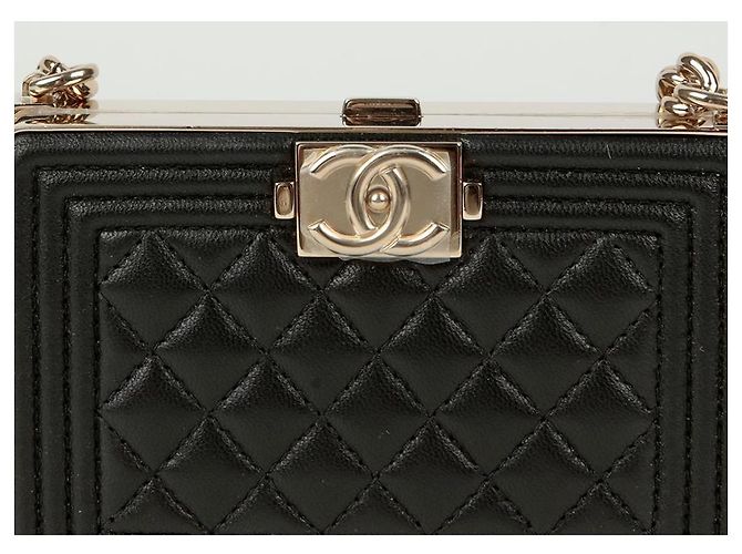 Chanel Borsa a tracolla Boy Minodier Nero - vista 2
