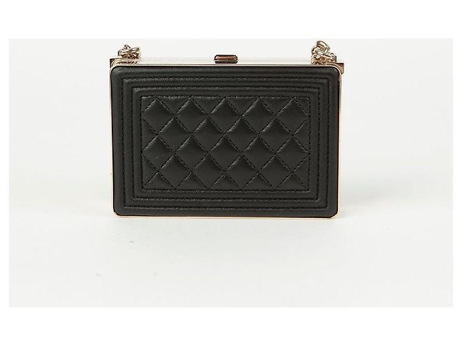 Chanel Borsa a tracolla Boy Minodier Nero - vista 3