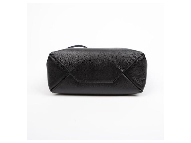 Céline Piccolo Cabas Verticale in Pelle e Borsa a Tracolla Nera Nero - vista 7
