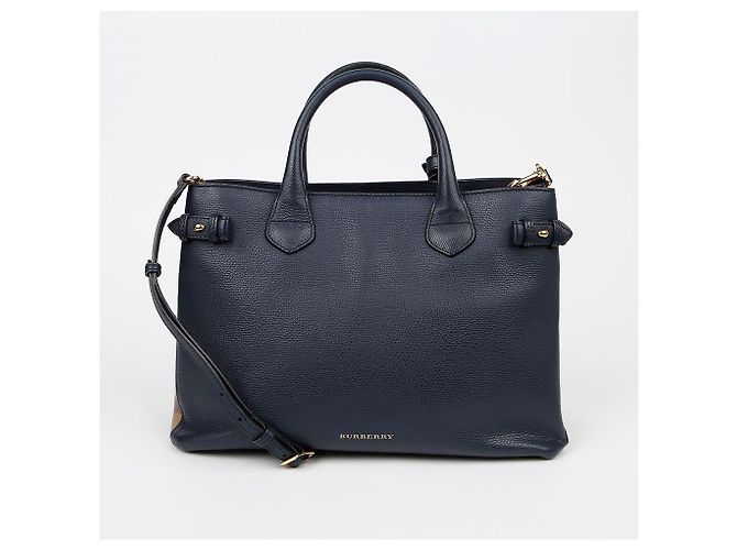 Burberry Borsa a tracolla Tote Banner Medium Nero - vista 2