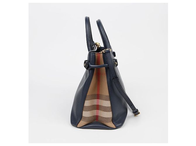 Burberry Borsa a tracolla Tote Banner Medium Nero - vista 5