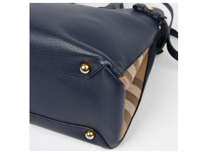 Burberry Borsa a tracolla Tote Banner Medium Nero - vista 7