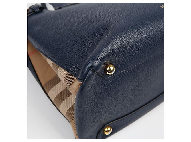 Burberry Borsa a tracolla Tote Banner Medium Nero - vista 8