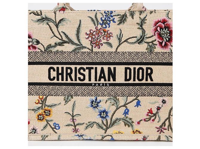 Saco Tote Dior em Ráfia Bege Marrom - vista 2