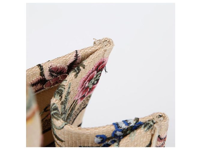Saco Tote Dior em Ráfia Bege Marrom - vista 5