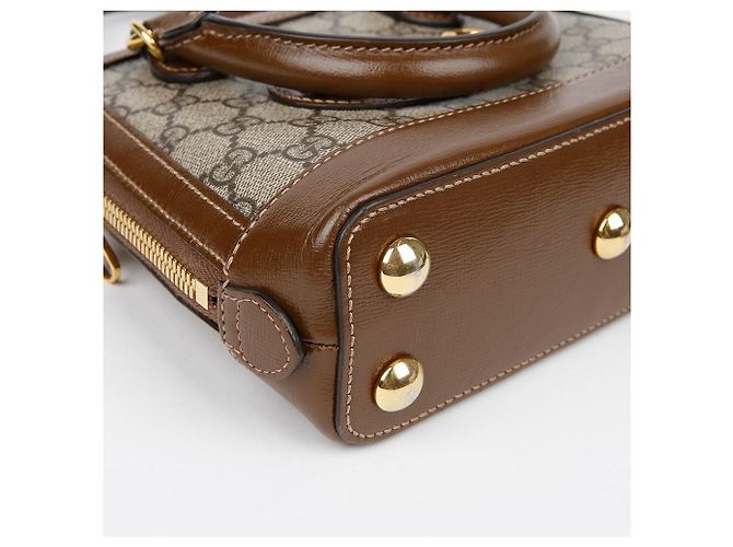 Gucci Mini borsa a tracolla Horsebit Marrone - vista 9