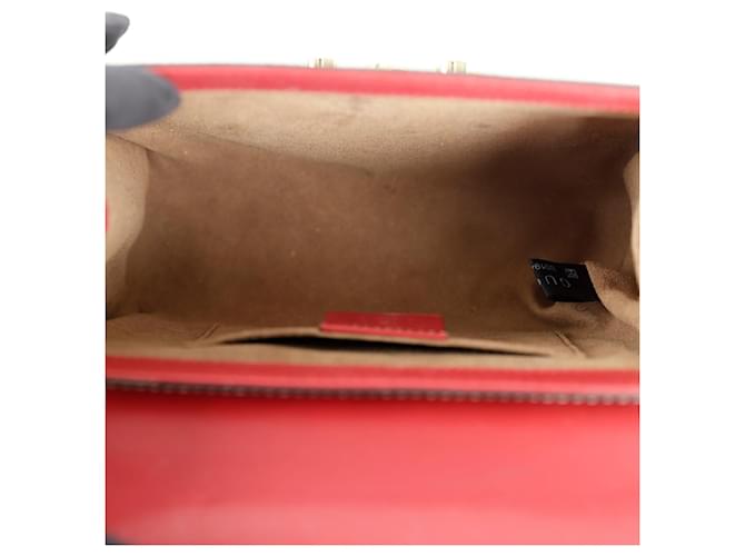 Padlock Gucci Borsa a tracolla e spalla con piccola catena e lucchetto Rosso - vista 10