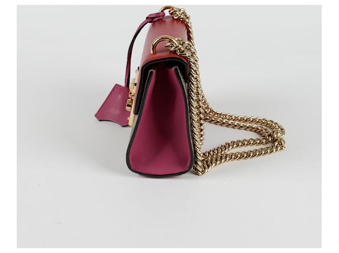 Padlock Gucci Borsa a tracolla e spalla con piccola catena e lucchetto Rosso - vista 4