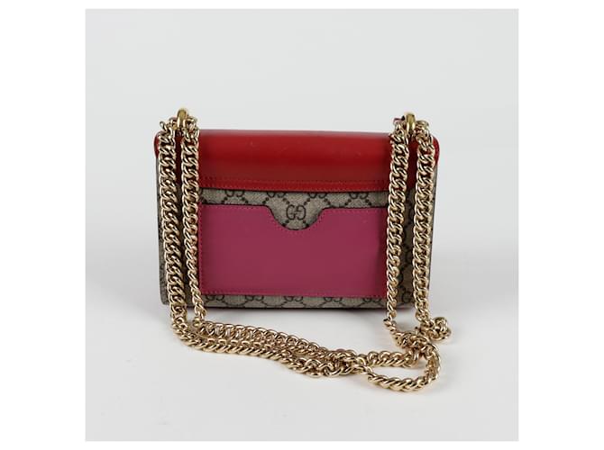 Padlock Gucci Borsa a tracolla e spalla con piccola catena e lucchetto Rosso - vista 5