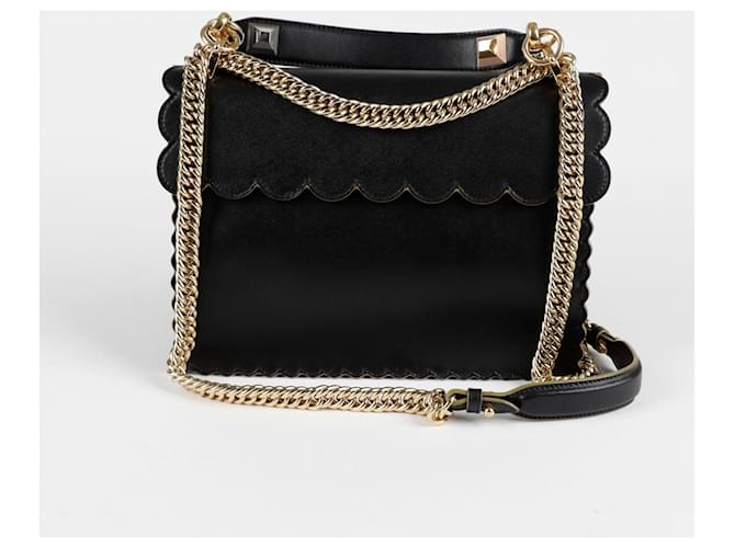 Fendi Borsa a spalla tote Medium Can Nero - vista 5