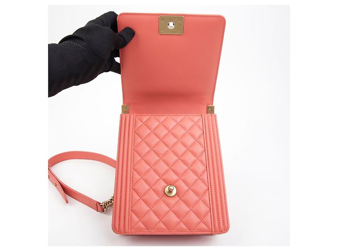 Chanel Borsa a tracolla Boy North South Flap Bianco - vista 10
