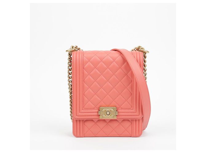 Chanel Borsa a tracolla Boy North South Flap Bianco - vista 2