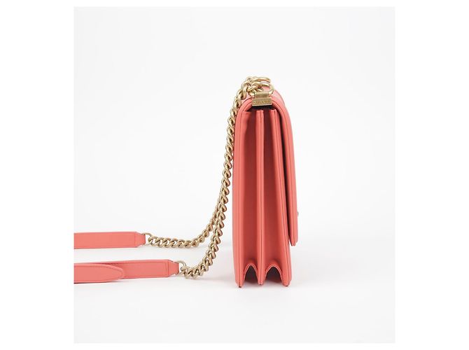 Chanel Borsa a tracolla Boy North South Flap Bianco - vista 6