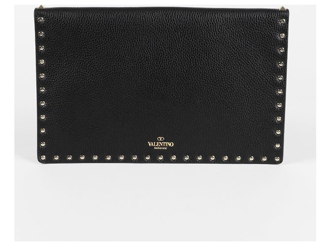Valentino Garavani Clutch a Busta Rockstud Nero - vista 3