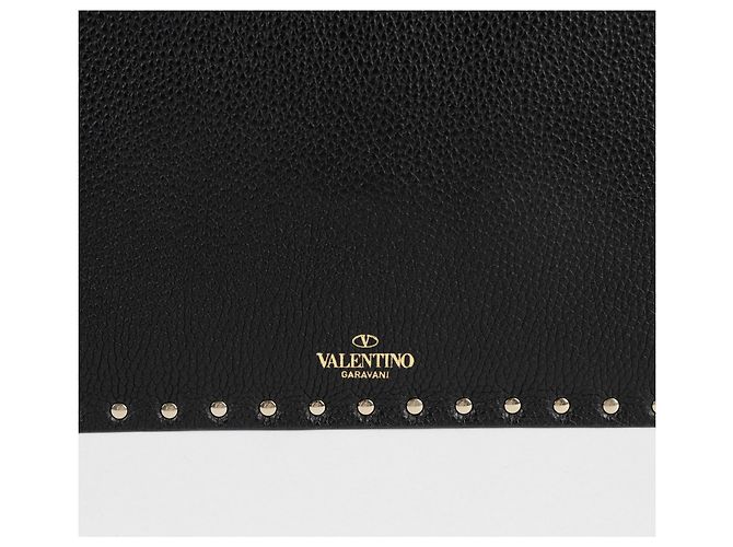 Valentino Garavani Clutch a Busta Rockstud Nero - vista 4
