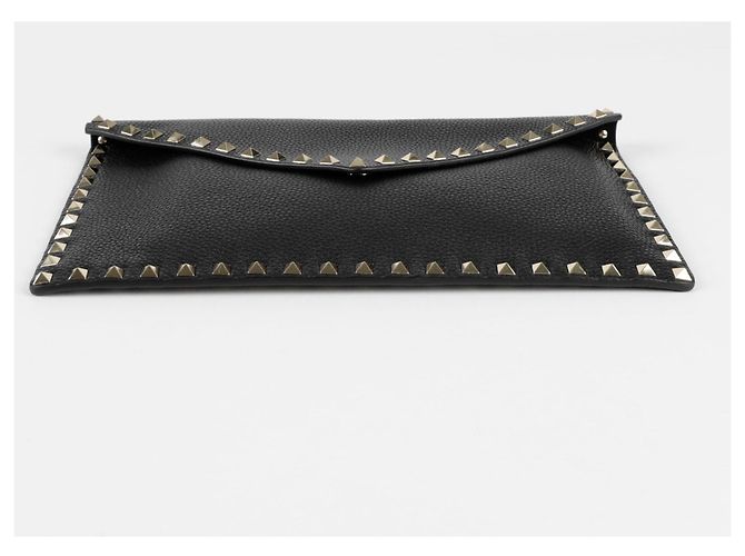 Valentino Garavani Clutch a Busta Rockstud Nero - vista 6