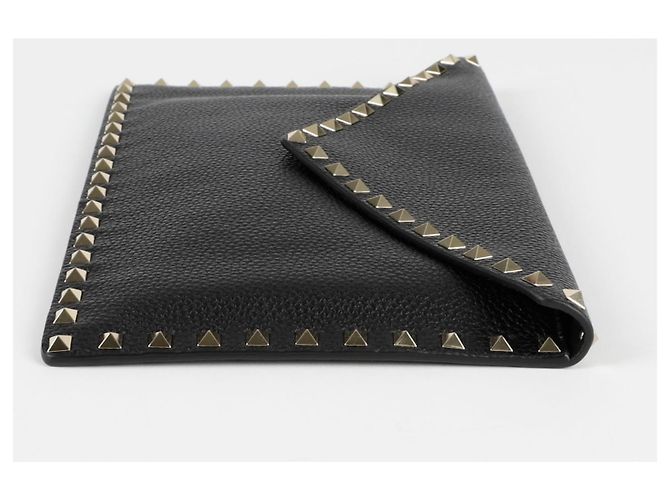 Valentino Garavani Clutch a Busta Rockstud Nero - vista 7