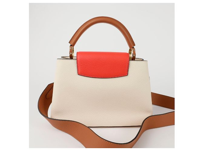 Louis Vuitton Borsa a Tracolla Capucines Bb Tote Marrone - vista 4