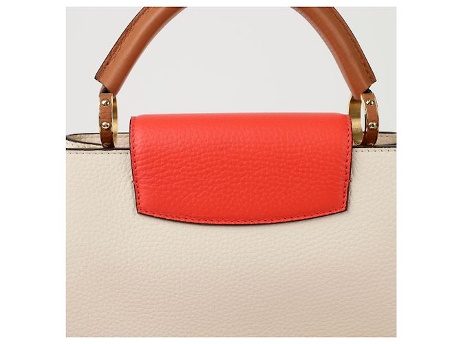 Louis Vuitton Borsa a Tracolla Capucines Bb Tote Marrone - vista 5