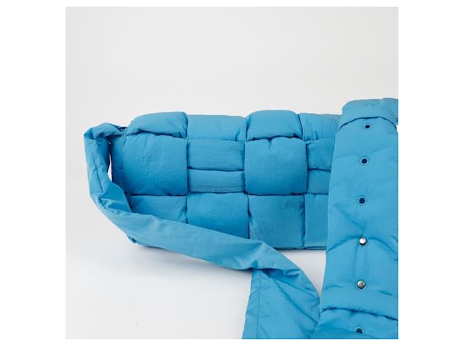 Bottega Veneta Borsa a tracolla Padding Tech Cassette Blu - vista 4