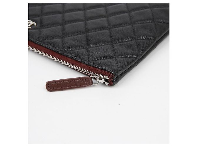 Chanel Caviar Classic New Medium Clutch Nero - vista 7