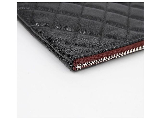 Chanel Caviar Classic New Medium Clutch Nero - vista 8