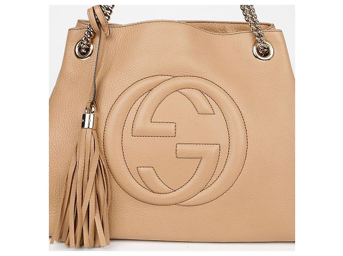 Gucci Borsa a tracolla con catena e nappe Arancione - vista 2