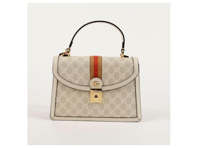 Gucci Borsa Tote e a Tracolla Ophidia Small Bianco - vista 2