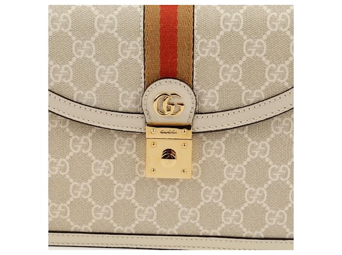 Gucci Borsa Tote e a Tracolla Ophidia Small Bianco - vista 3