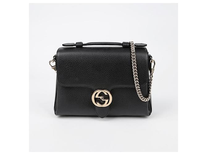 Gucci Borsa Tote a mano e a tracolla Interlocking Nero - vista 2