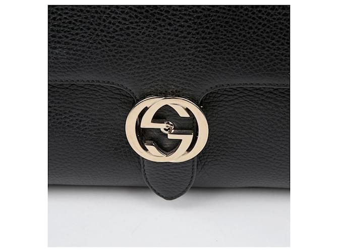 Gucci Borsa Tote a mano e a tracolla Interlocking Nero - vista 3