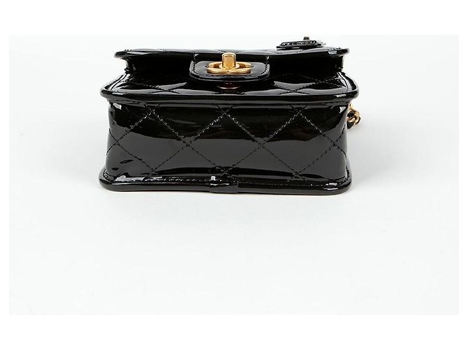 Chanel Shopper mit Klappe und Tragegriff Schwarz - Ansicht 6