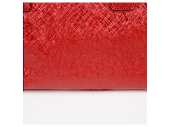 Prada Borsa a Tracolla Tote Saffiano Lux Rosso - vista 4