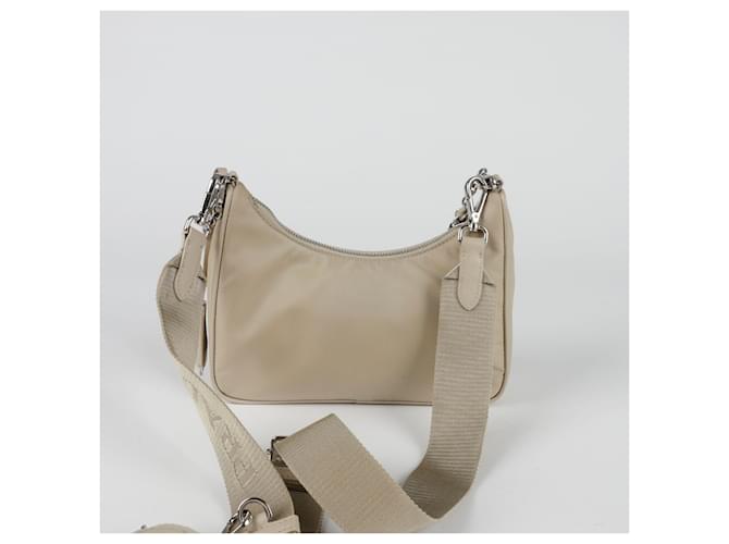 Prada Borsa a tracolla e spalla Re Edition Multi Hobo Marrone - vista 5