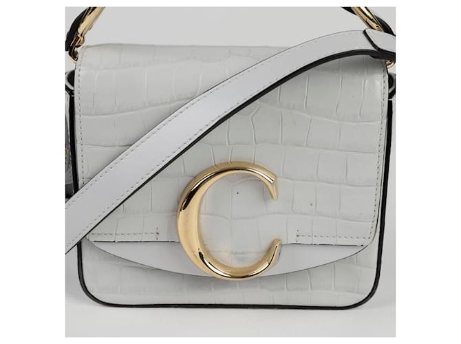 Chloé Mini Borsa a Tracolla Tote Grigio - vista 2