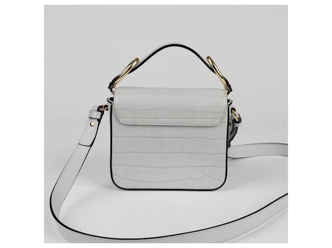Chloé Mini Borsa a Tracolla Tote Grigio - vista 6