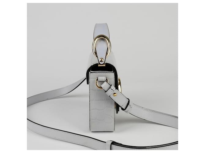 Chloé Mini Borsa a Tracolla Tote Grigio - vista 7
