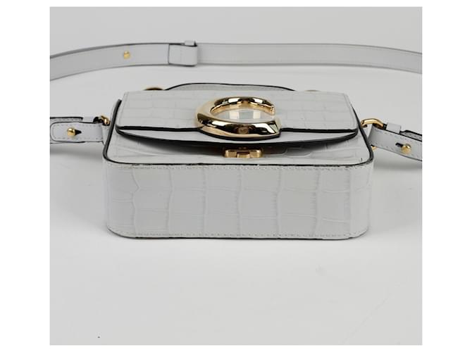 Chloé Mini Borsa a Tracolla Tote Grigio - vista 9